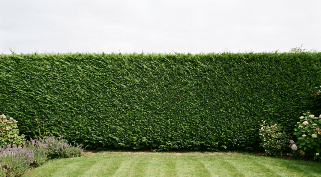trimmed hedge