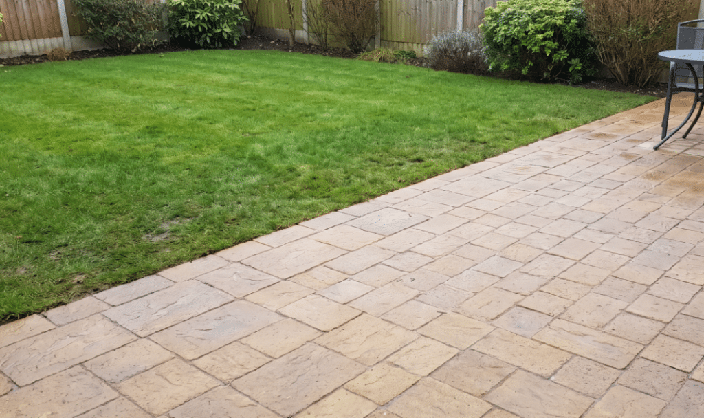 garden levelling patio
